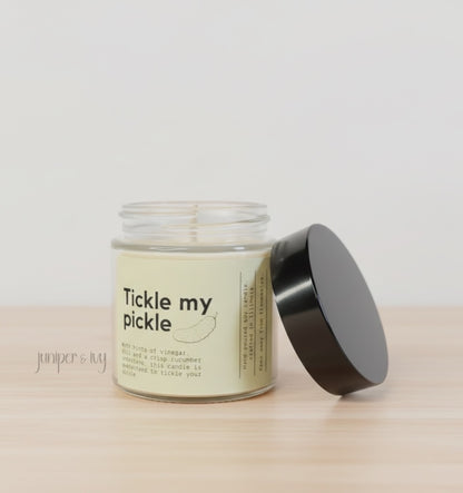 Tickle my pickle candle