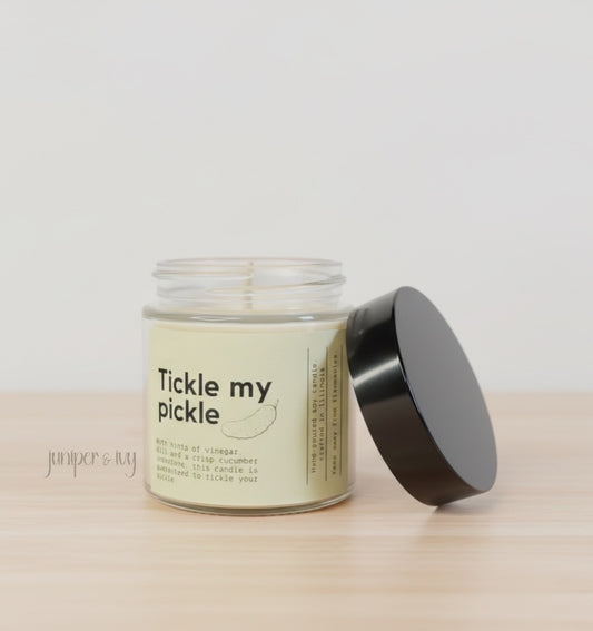 Tickle my pickle candle