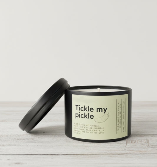 Tickle my pickle candle