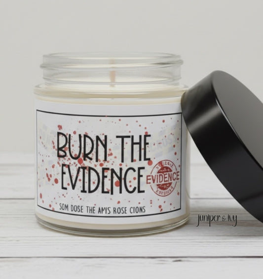 Burn the evidence candle