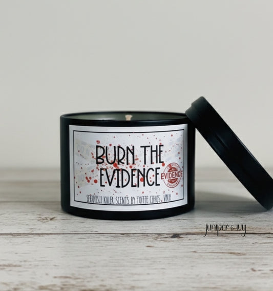 Burn the evidence candle
