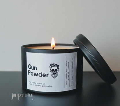 Gun powder candle