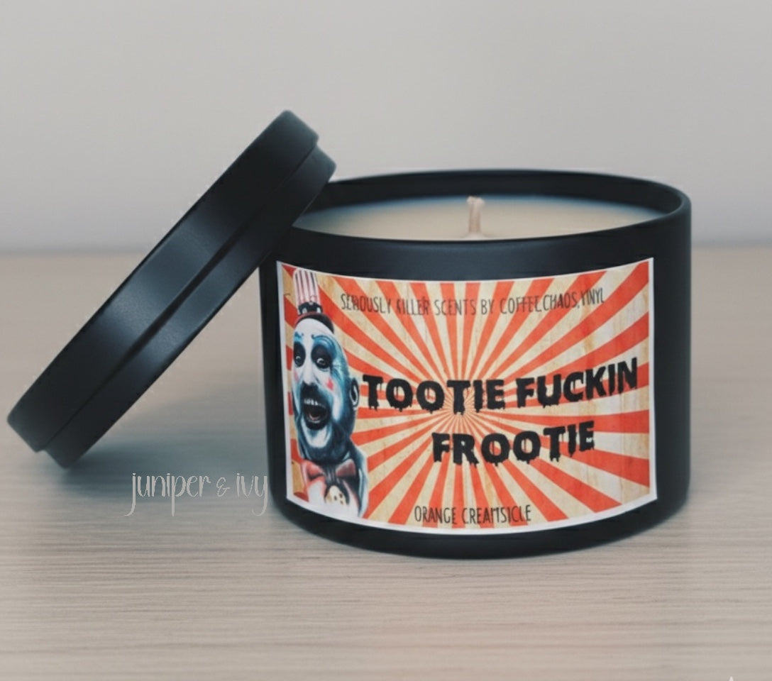 Tootie fuckin' frootie candle