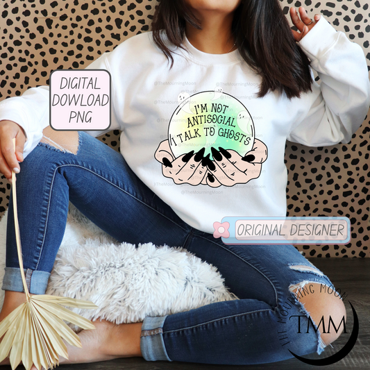 I’m not antisocial png digital download