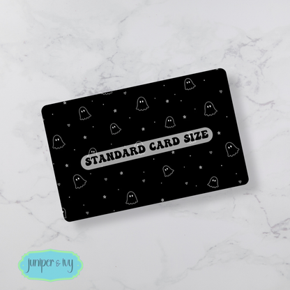 Black ghost credit card skin