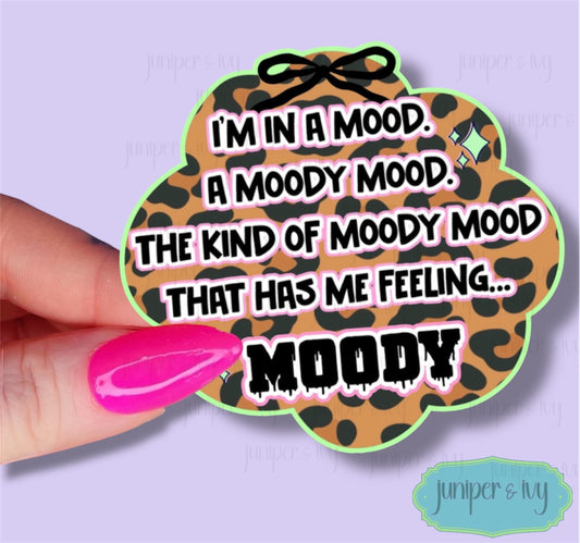 Moody Mood Leopard Sticker 🖤✨