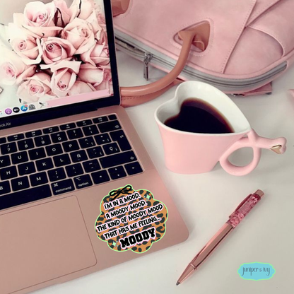 Moody Mood Leopard Sticker 🖤✨