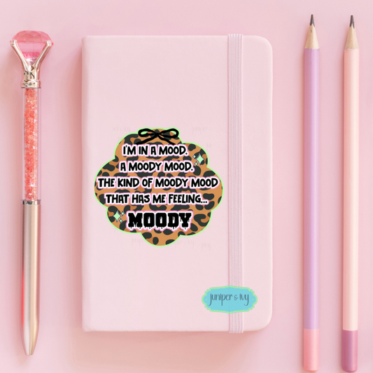 Moody Mood Leopard Sticker 🖤✨