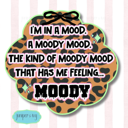 Moody Mood Leopard Sticker 🖤✨
