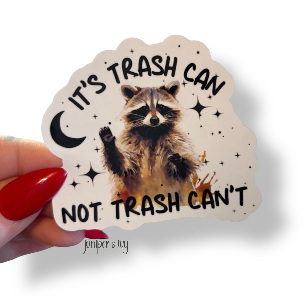 It’s trash can sticker
