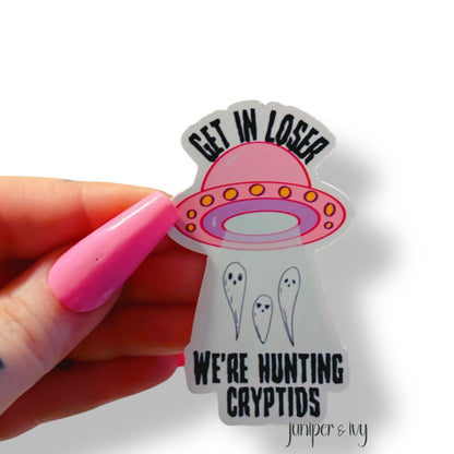 Hunting cryptids sticker
