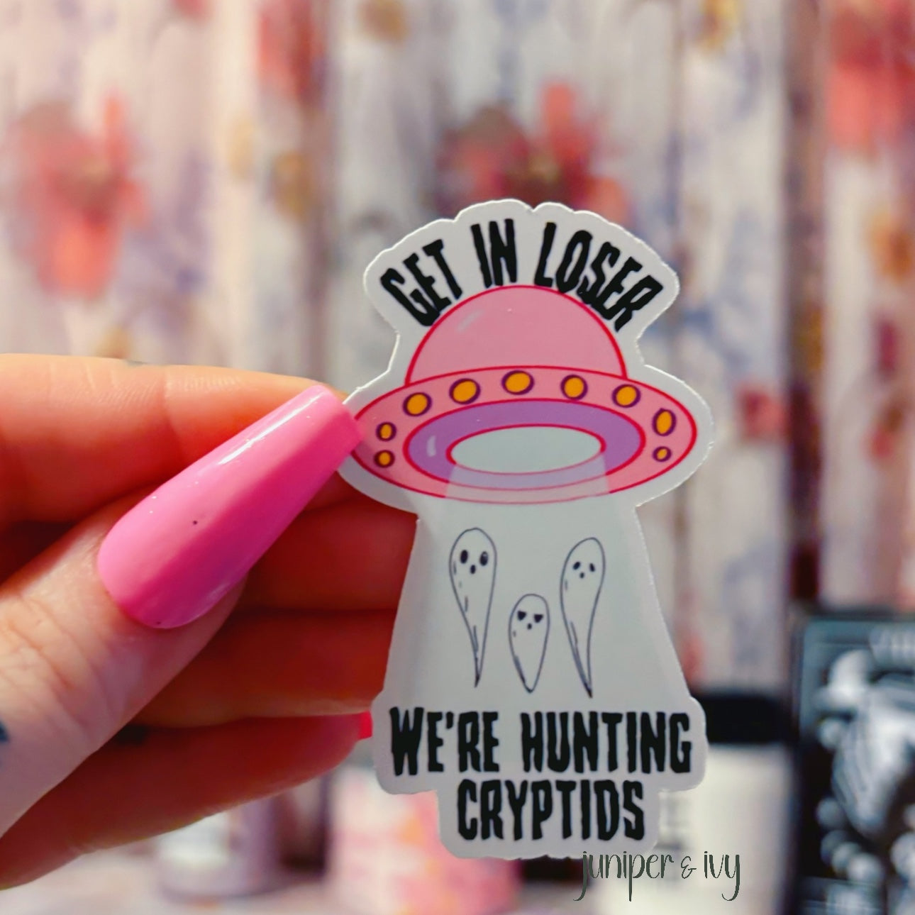 Hunting cryptids sticker