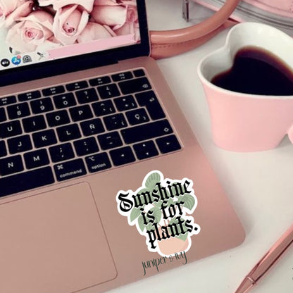 Sunshine is for plants sticker