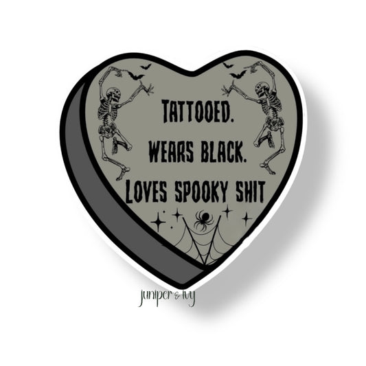 Love spooky shit sticker