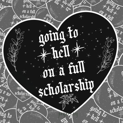 Going to hell sticker