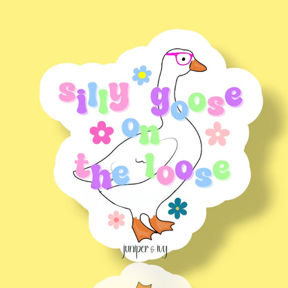 Silly goose sticker