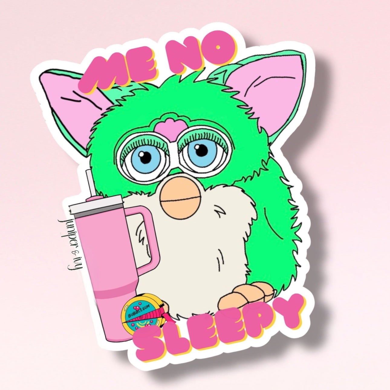 Furby me no sleepy sticker