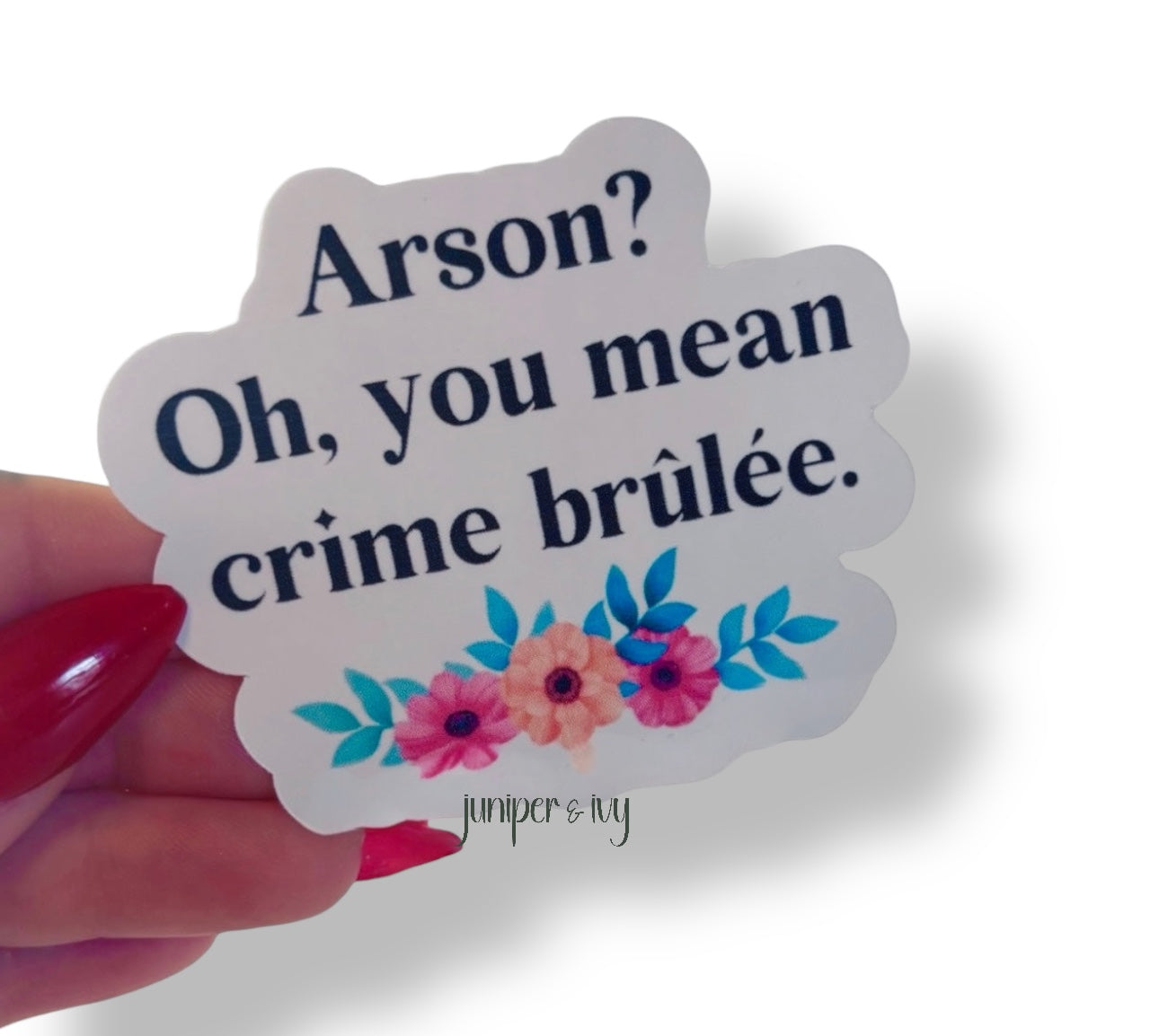 Crime brûlée sticker