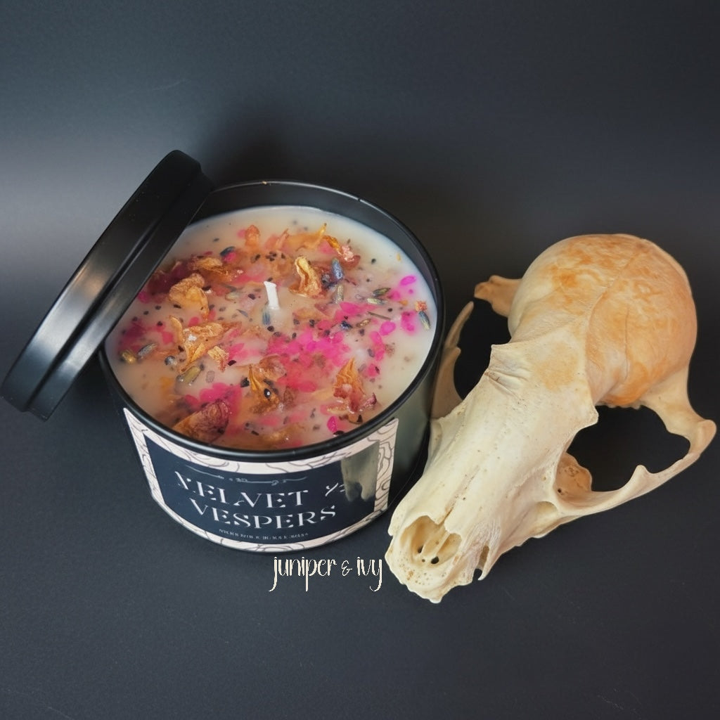 Velvet & Vespers soy wax candle
