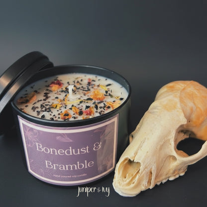 Bonedust & Bramble soy wax candle