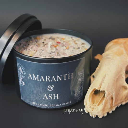 Amaranth & Ash soy wax candle