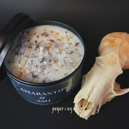 Amaranth & Ash soy wax candle