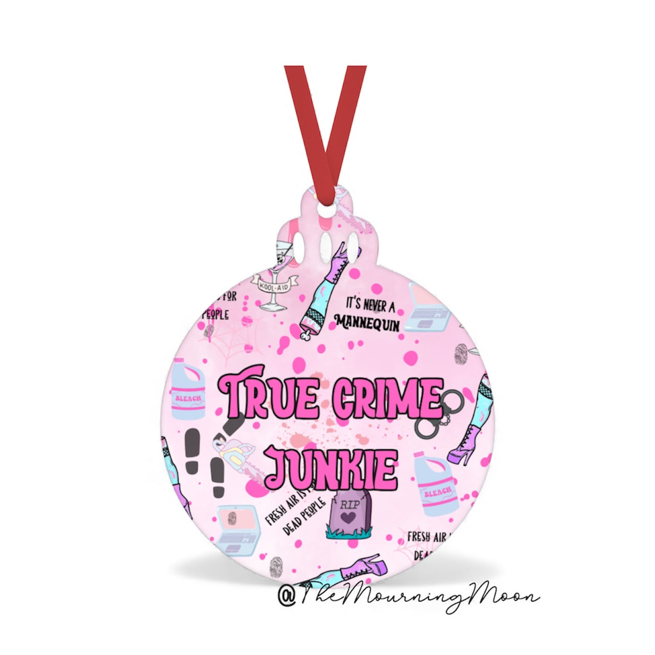 True crime junkie ornament