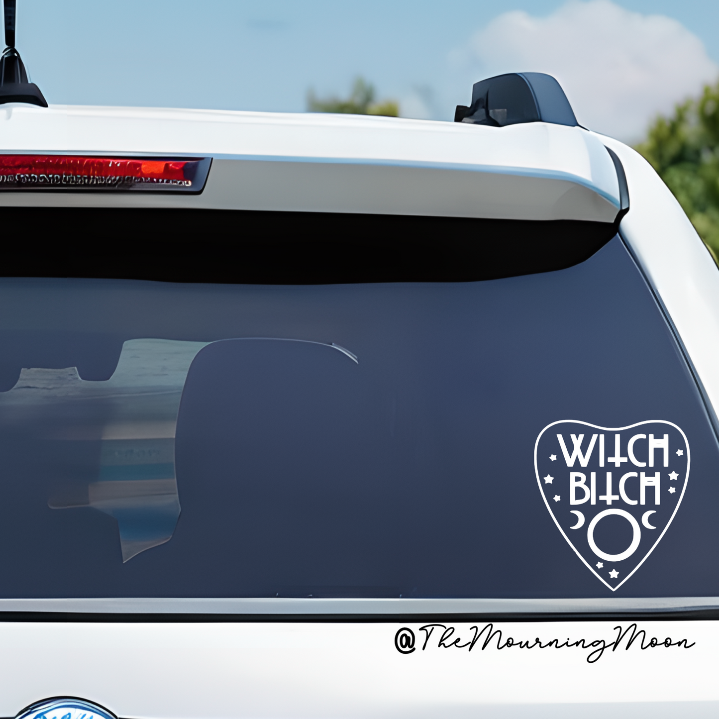 Witch Bitch Vinyl Decal | Witchy Car Window Sticker | Gothic Occult Aesthetic Vinyl