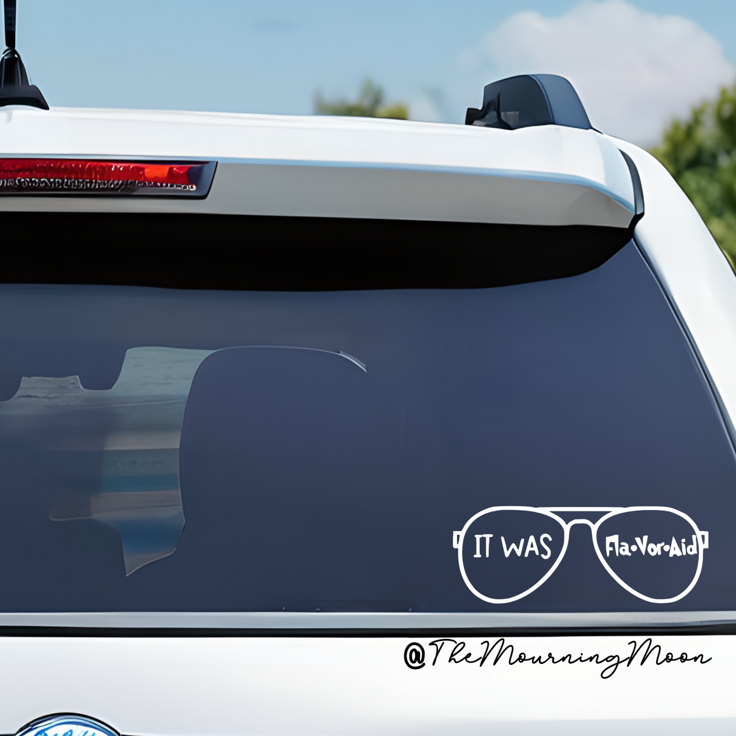 It Was Flavor Aid Vinyl Decal | Dark Humor Car Window Sticker | True Crime Sarcasm Aesthetic