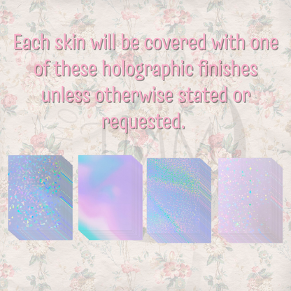 Purple ghost credit card skin